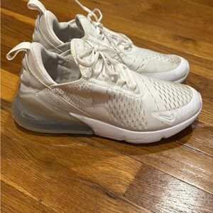 Nike Air Max 270 White Sneakers Women’s 7.5 and youth size 6